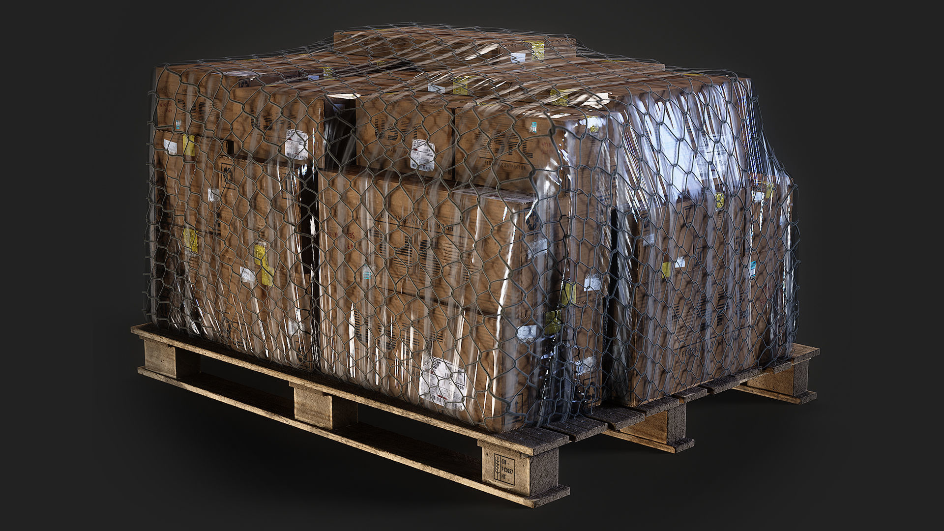 Military Box Cargo Vol 1 Low-poly 3D model_1