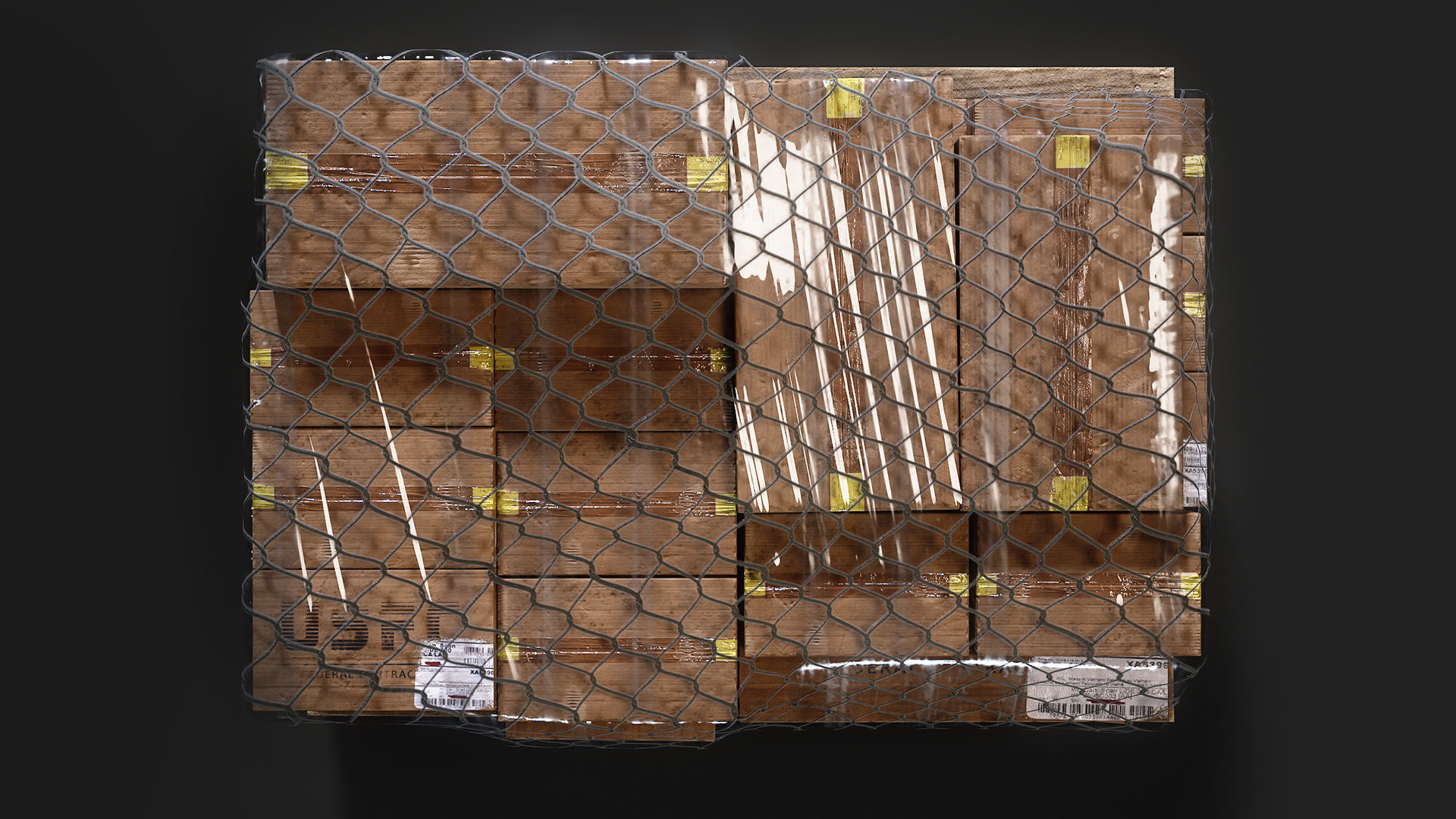 Military Box Cargo Vol 1 Low-poly 3D model_5
