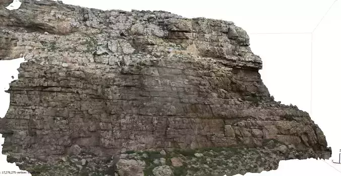 Mountain cliff corner