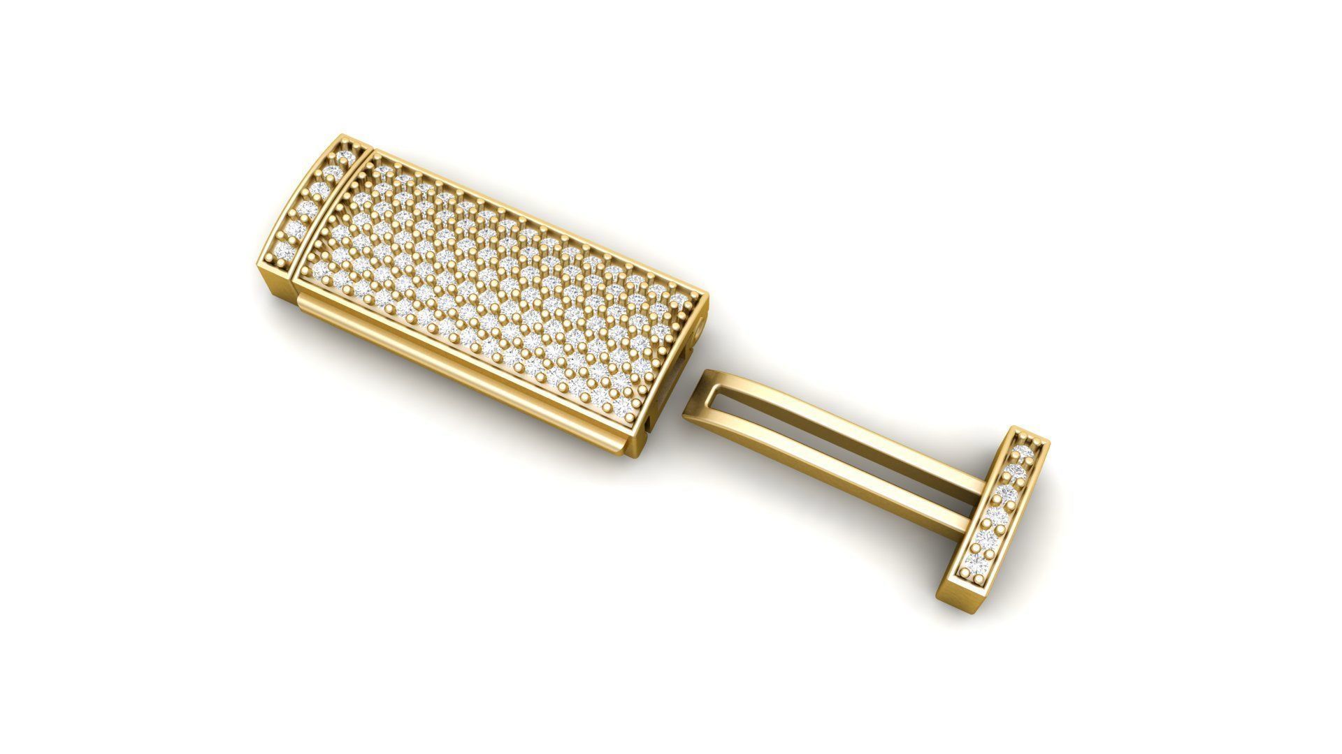 8 mm Rectangular Flip Lock Box Combination  3D Model Collection_11