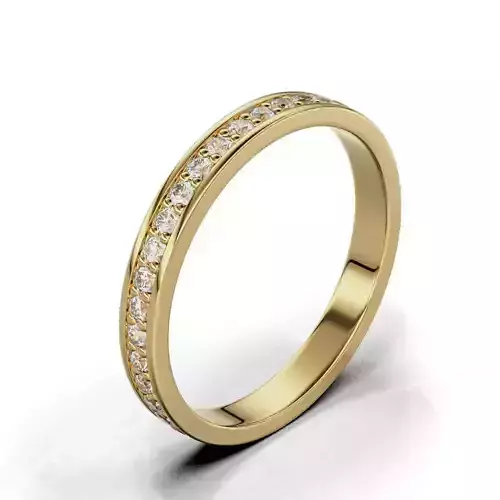 Band Rings Woman Gem Round 1 4 mm 3D print model