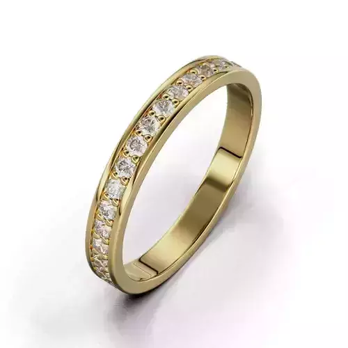 Band Rings Woman Gem Round 1 5mm 3D print model