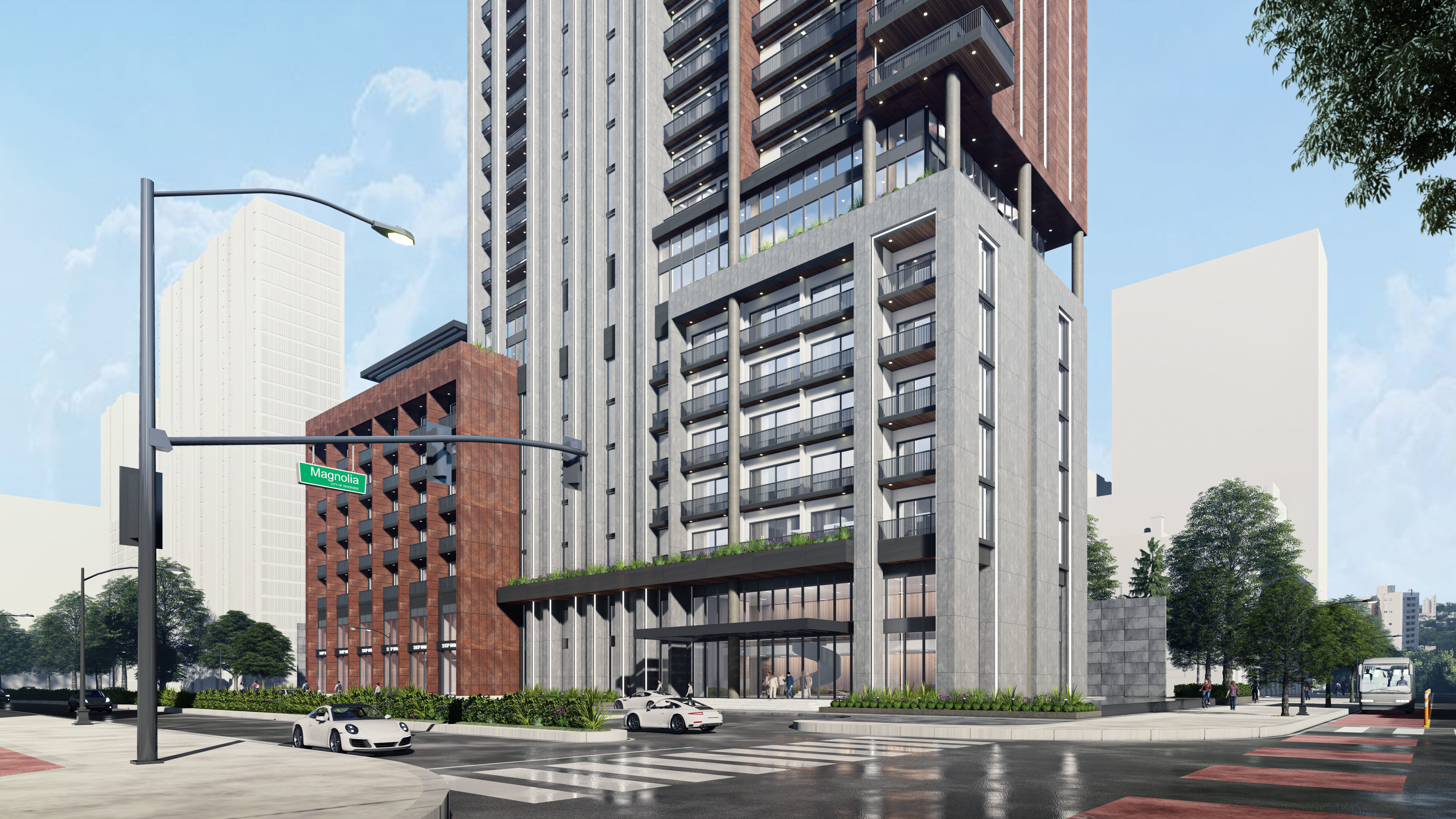Residential high rise building 3D model 3D model_4
