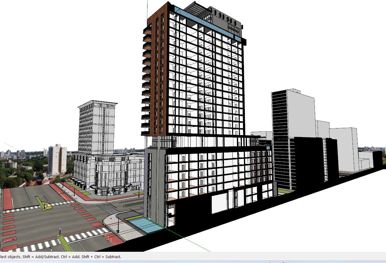 Residential high rise building 3D model 3D model_28