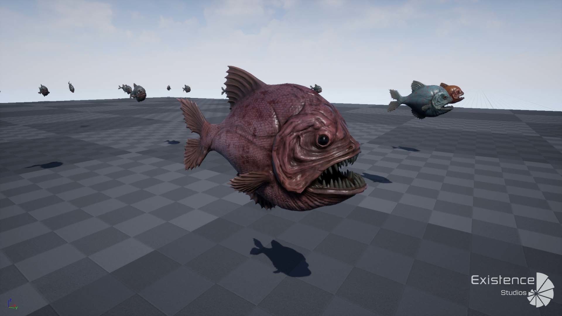 The Piranha Fish - Ocean predator - Pirana 3d model - 10 Low-poly 3D model_18