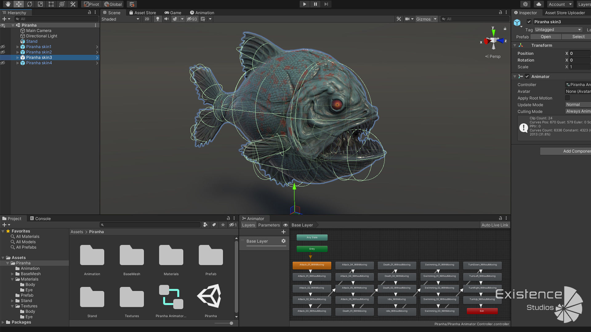 The Piranha Fish - Ocean predator - Pirana 3d model - 10 Low-poly 3D model_10