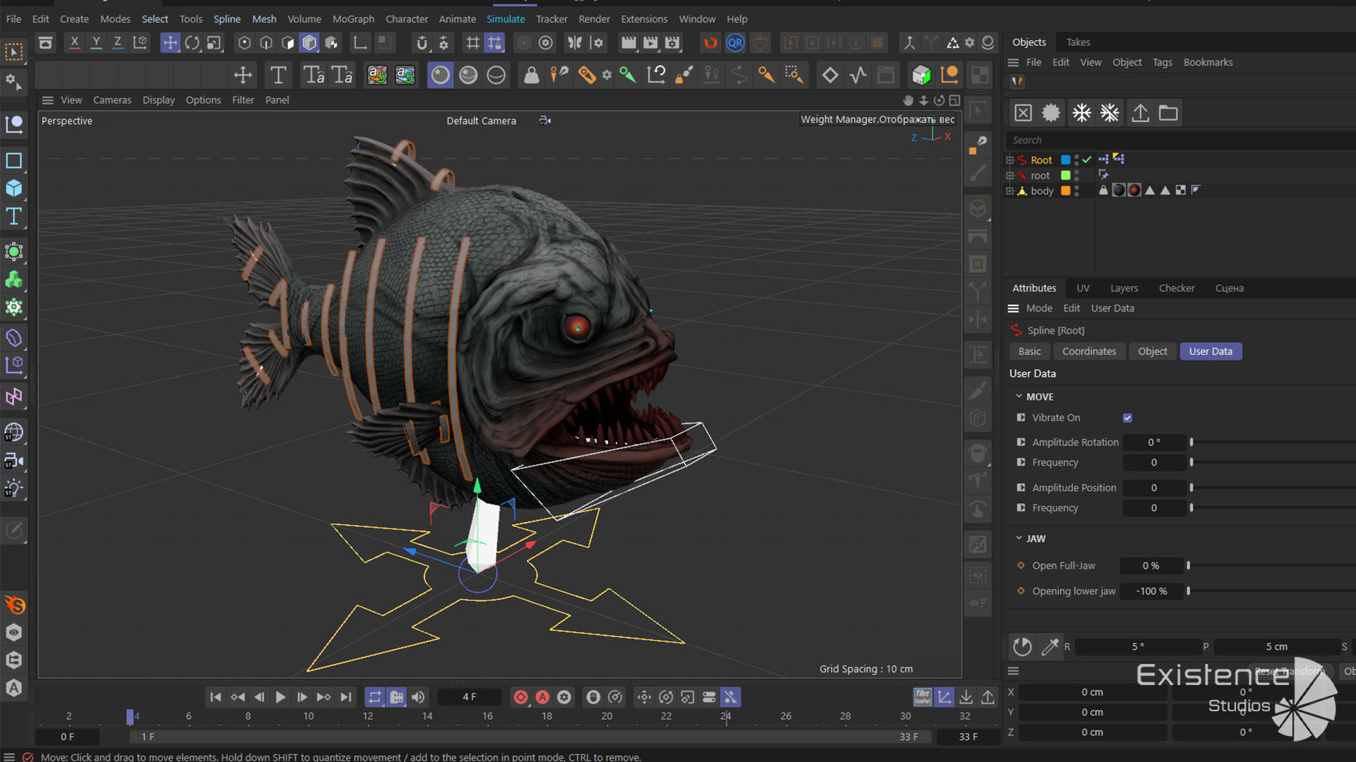 The Piranha Fish - Ocean predator - Pirana 3d model - 10 Low-poly 3D model_11