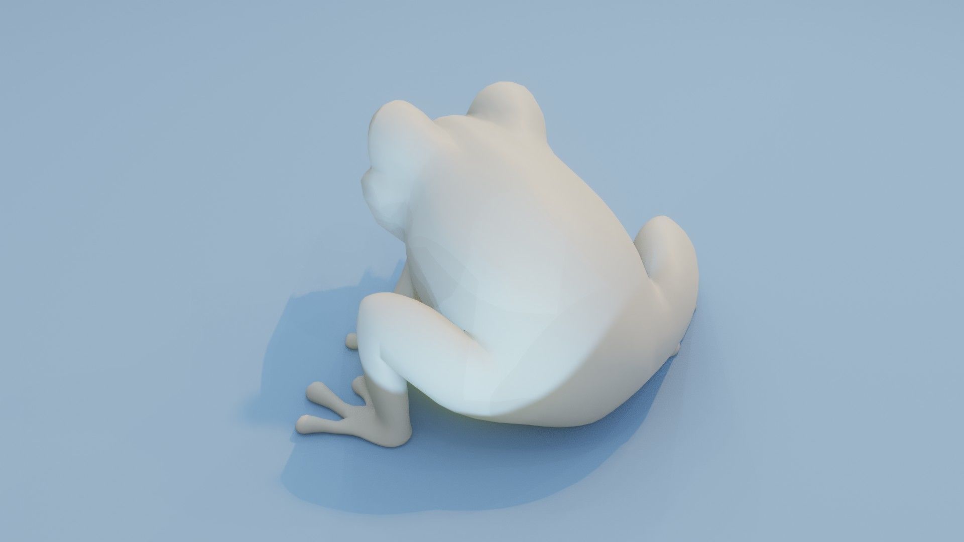 Cartoon Frog Animated and Rigged Base Mesh 3D Model Low-poly 3D model_17