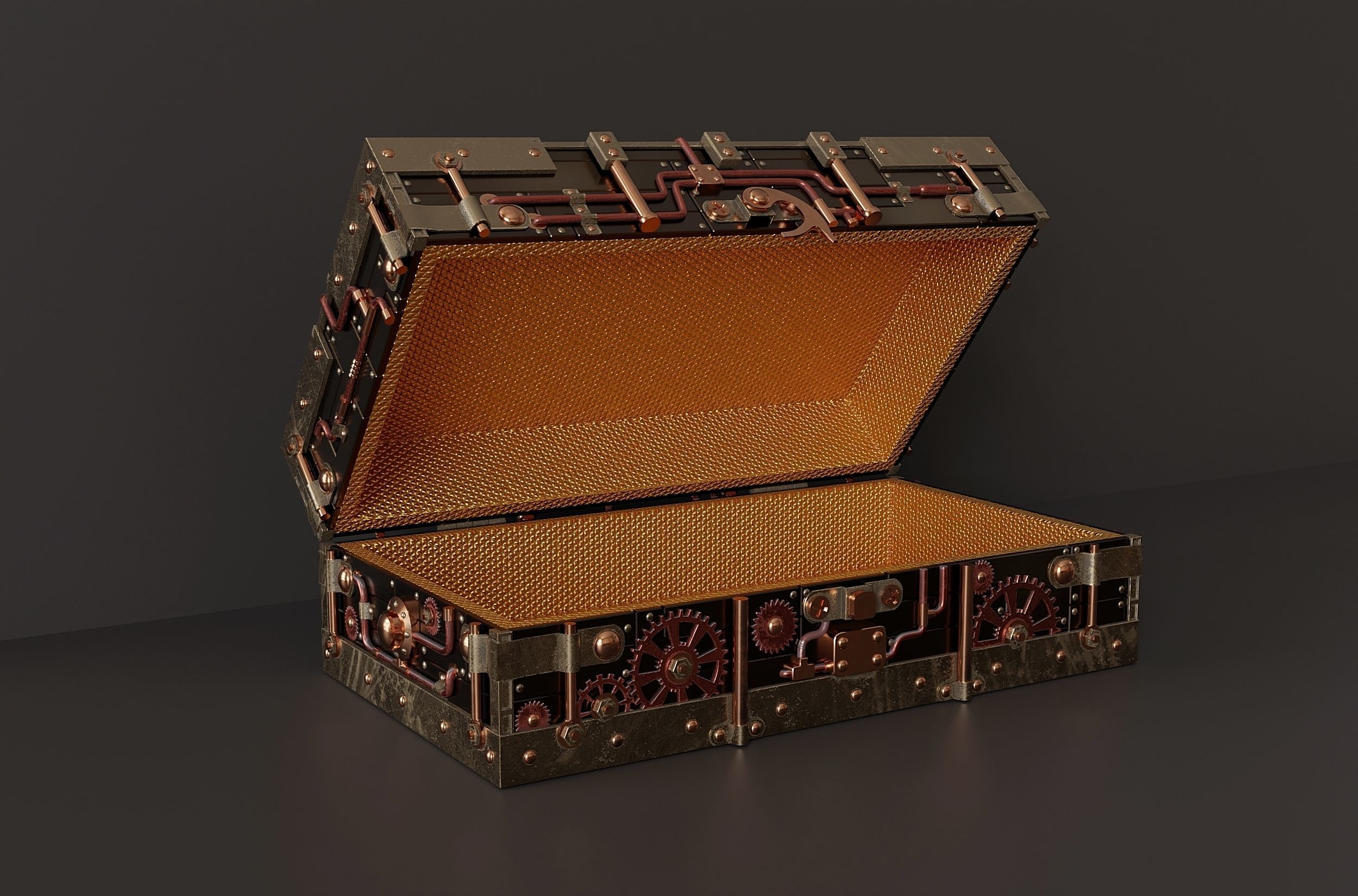 Steampunk jewelry box 1 3D model_1