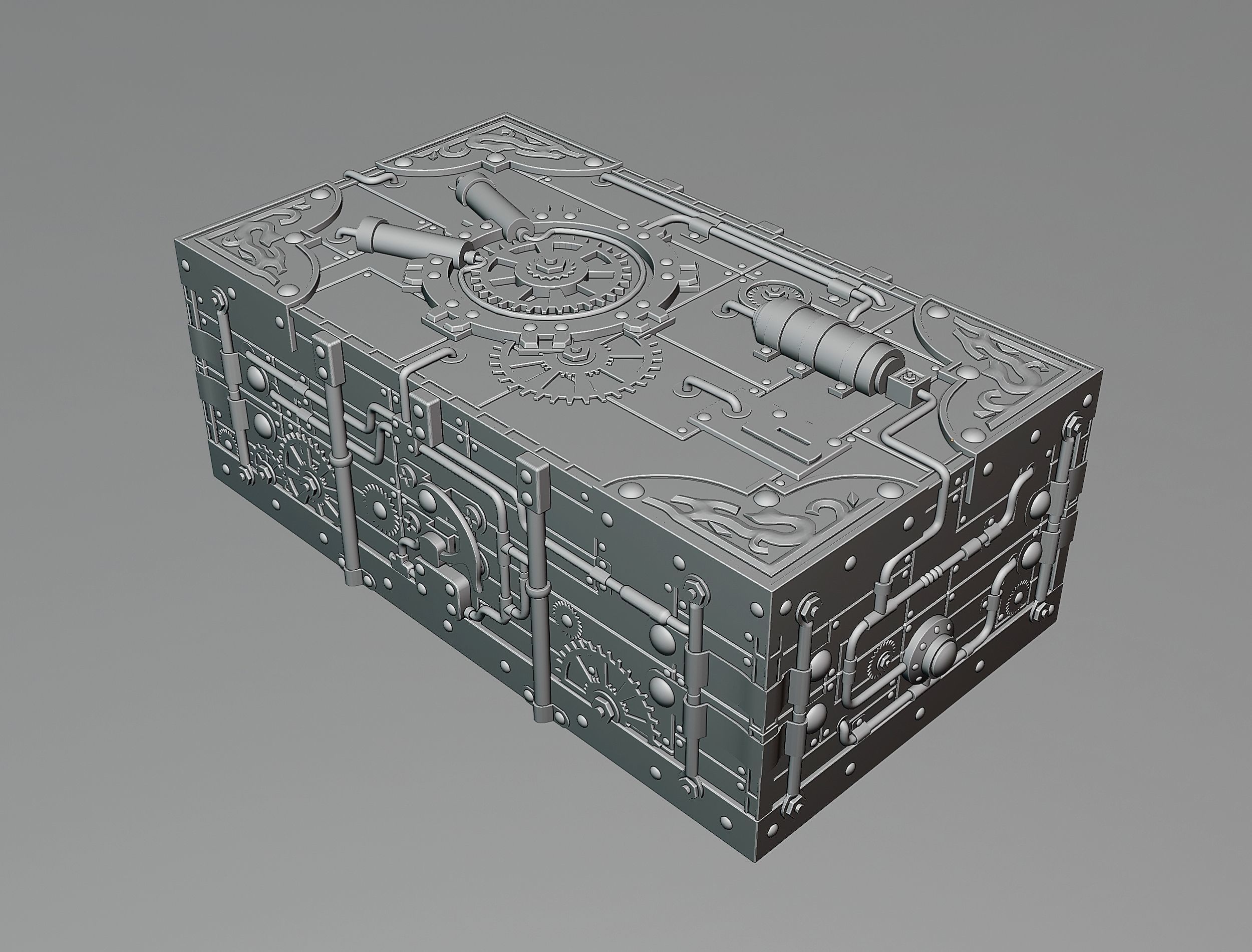 Steampunk jewelry box 1 3D model_7