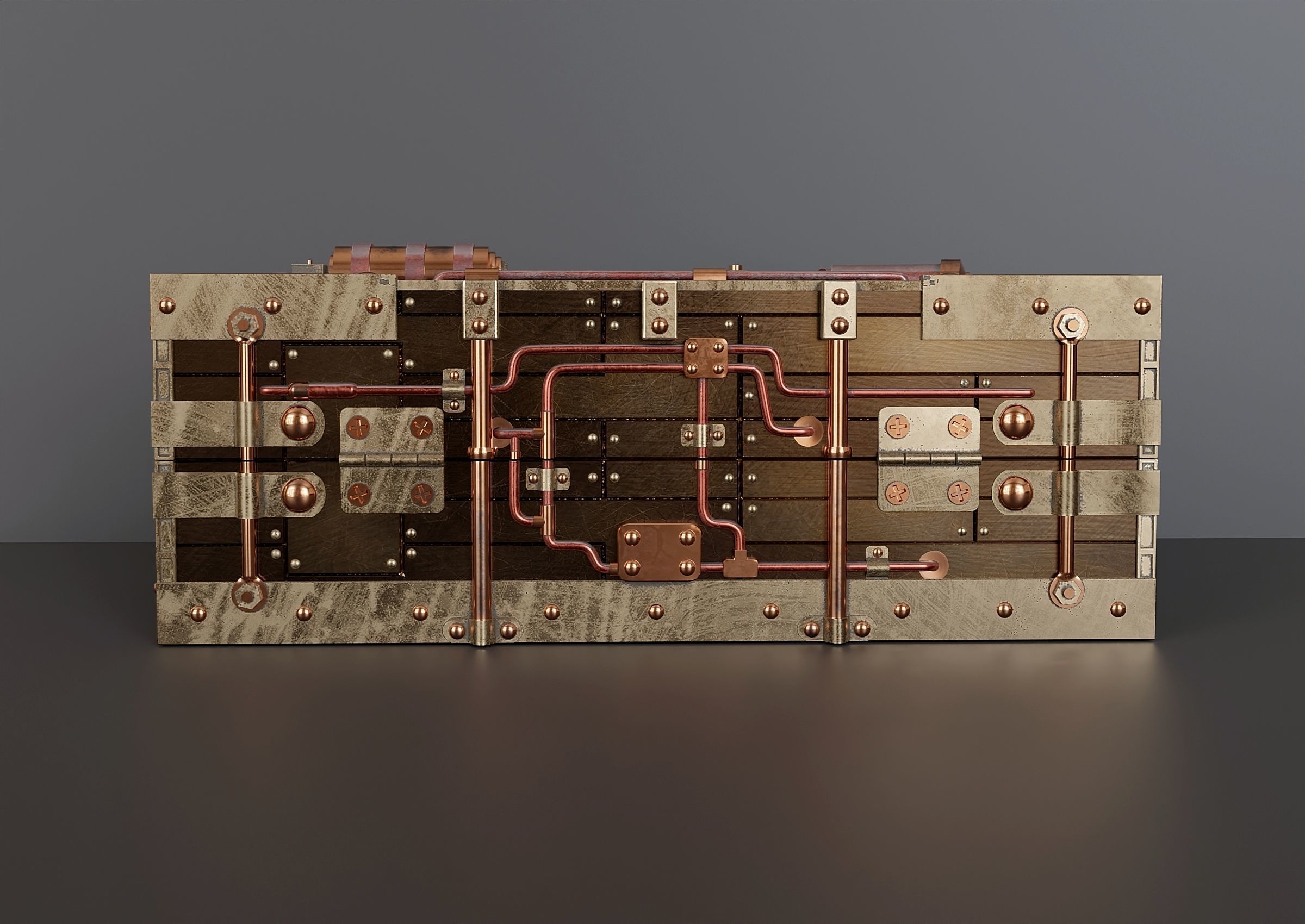 Steampunk jewelry box 1 3D model_5