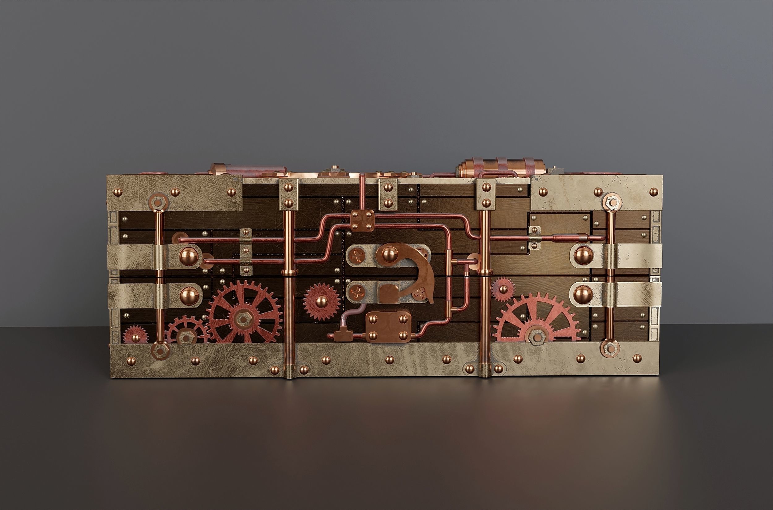 Steampunk jewelry box 1 3D model_4