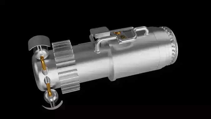 Aircraft turbine engine 3D print model