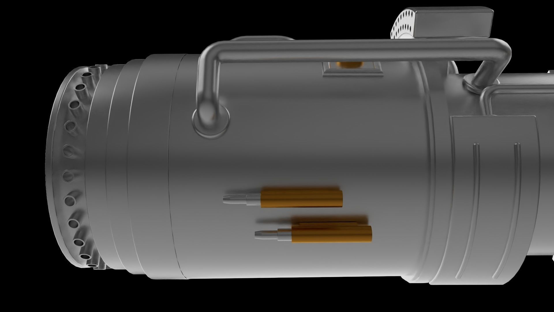 Aircraft turbine engine 3D print model_6