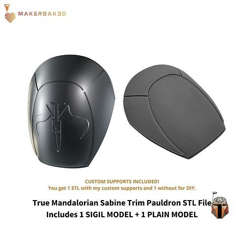 True Mandalorians Sabine Style Trim Shoulder Armor