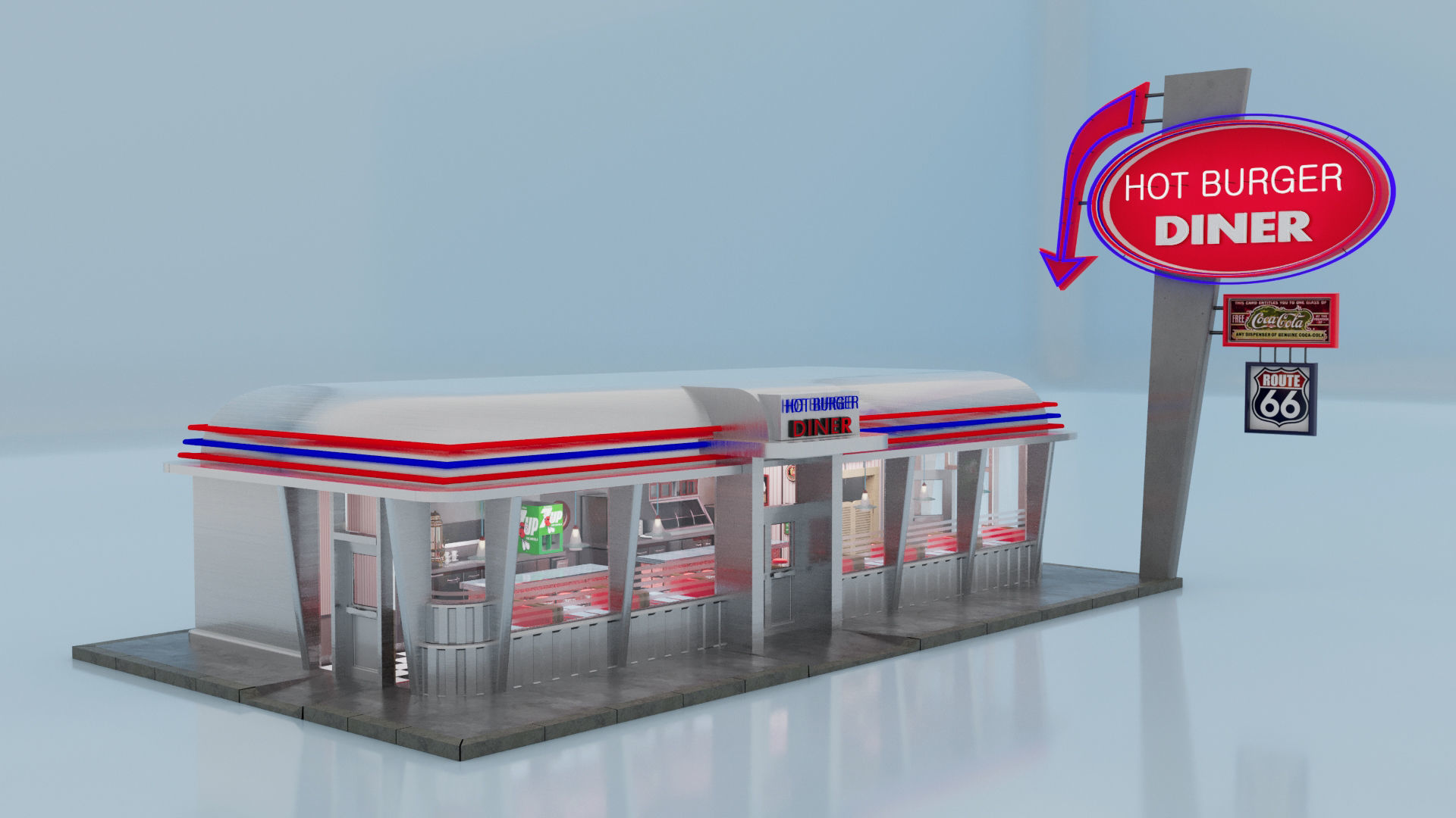 DINER 3D model_1