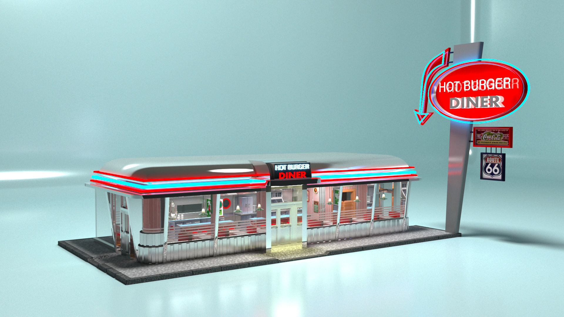 DINER 3D model_8