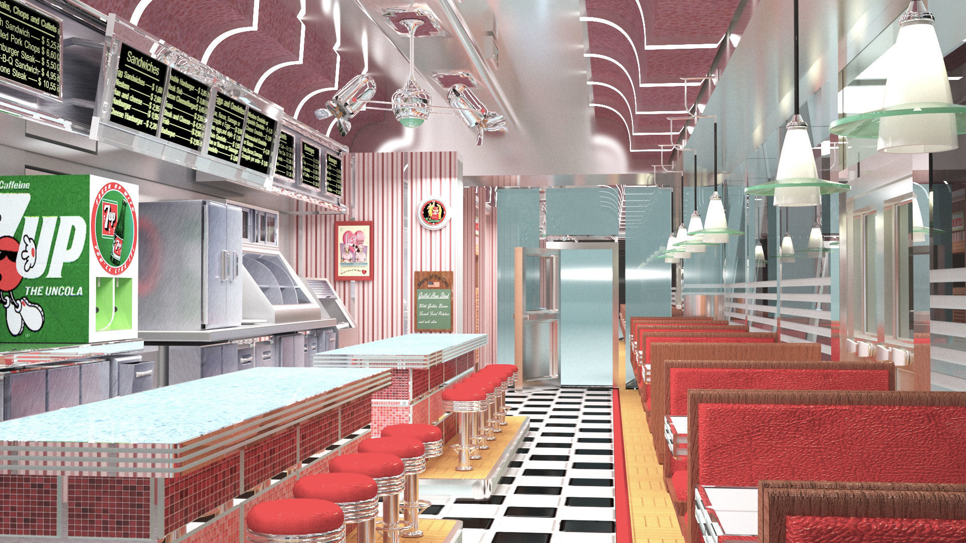 DINER 3D model_9