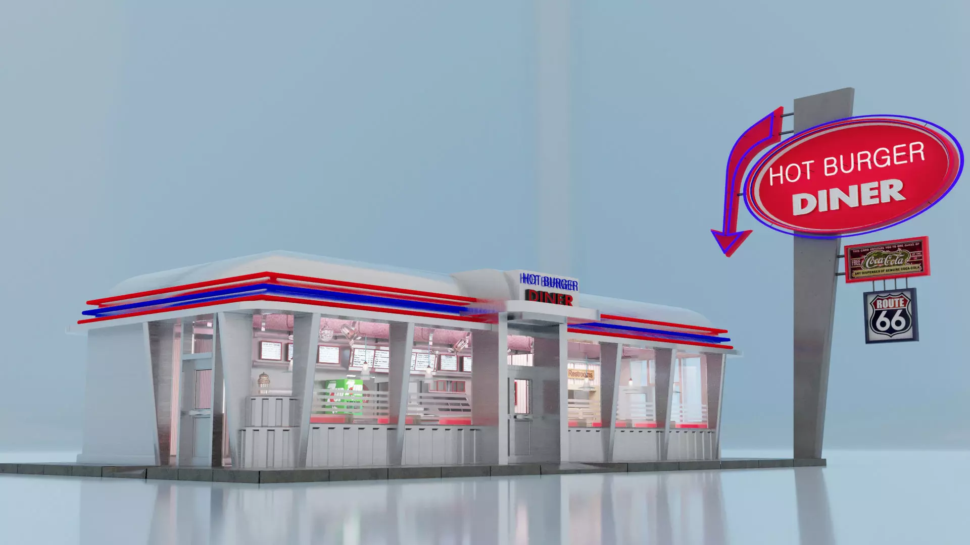 DINER 3D model_0