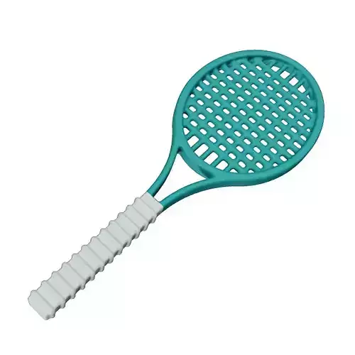 Kids Tennis Racket Toy 3D model