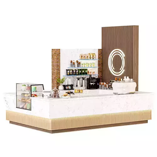 Coffee house in the shopping center