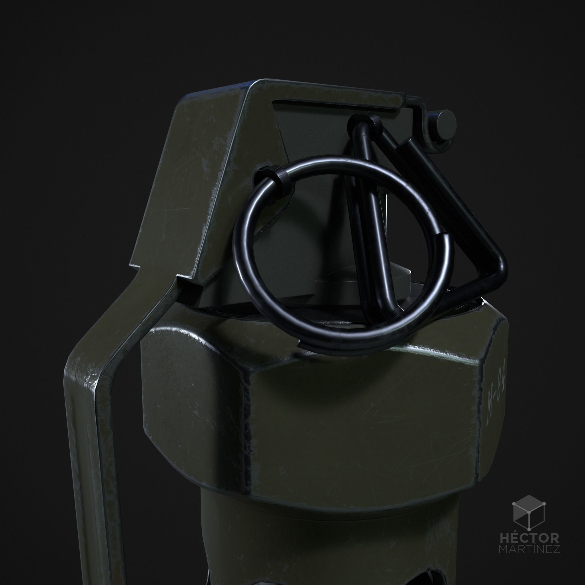 Stun Grenade 3D model_2