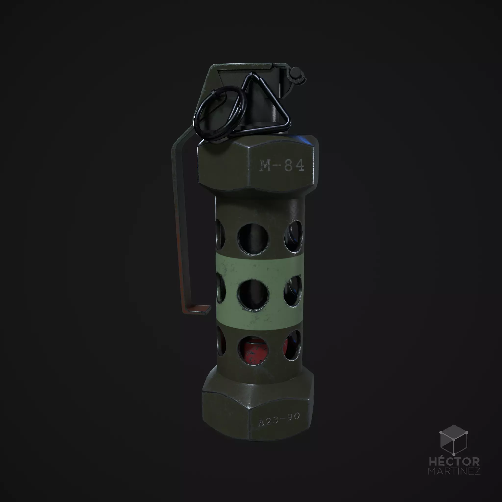 Stun Grenade 3D model_0