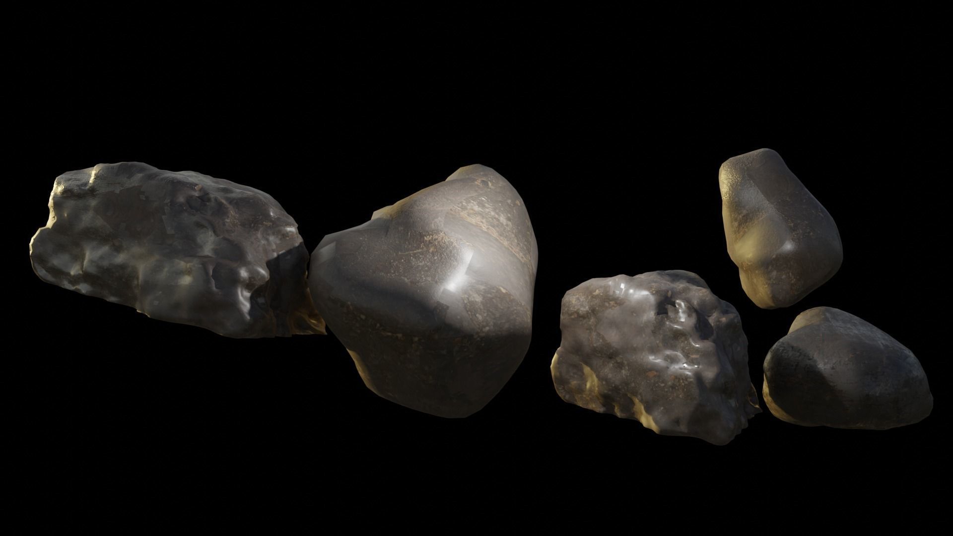 Texture ROCKS Low-poly 3D model VR / AR / low-poly | CGTrader