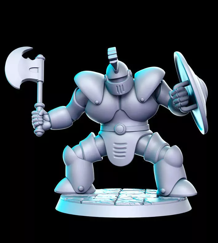 Knight Aberrant Dragon Quest Akira Toriyama 32mm Pre-supported 3D print model_0