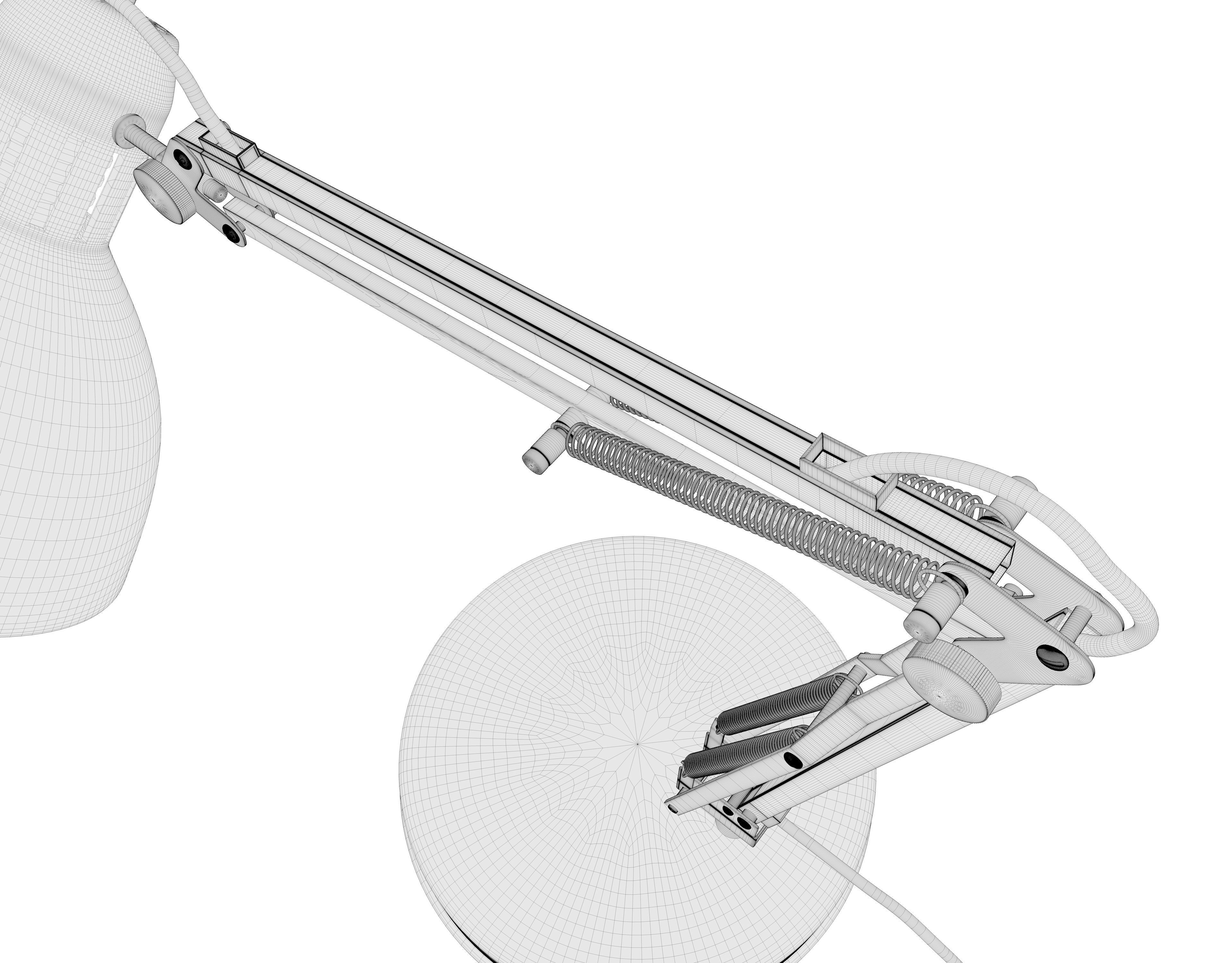 Desk lamp 3D model_4