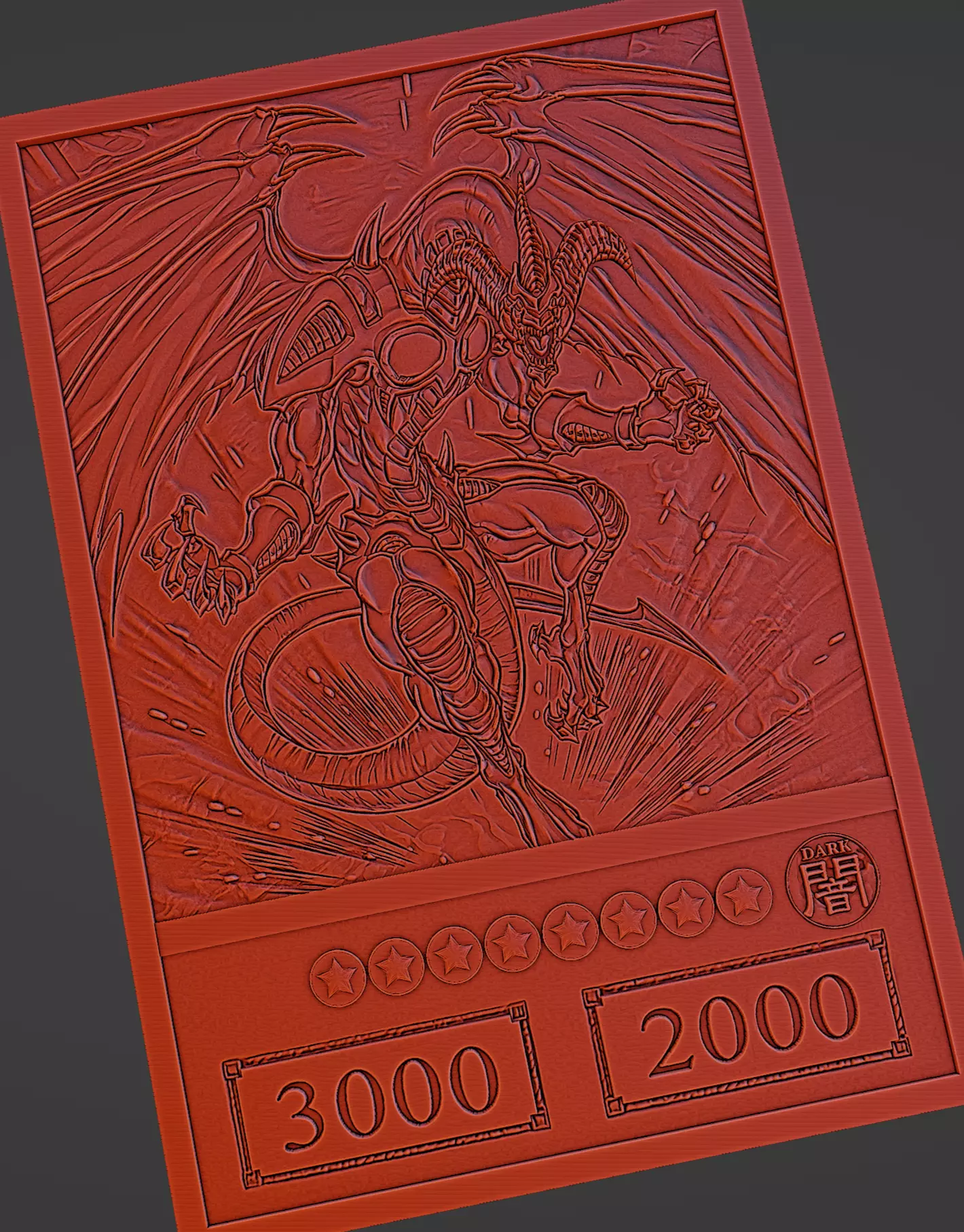red dragon archfiend - yugioh 3D print model