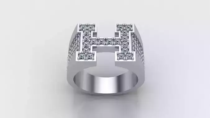 Ring H 3D print model