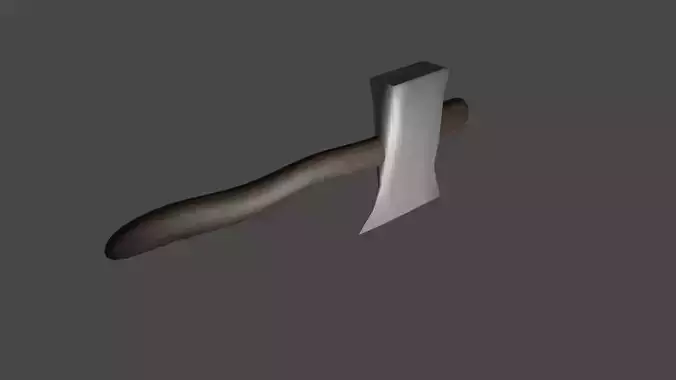 Axe - Iron 3D Model  Low-poly 3D model