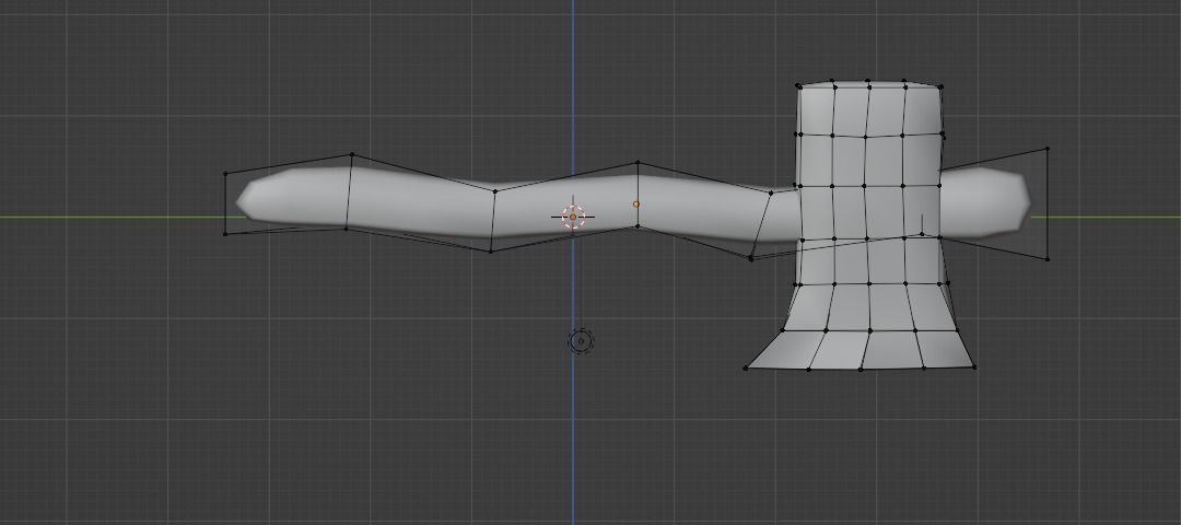 Axe - Iron 3D Model Low-poly 3D model_2