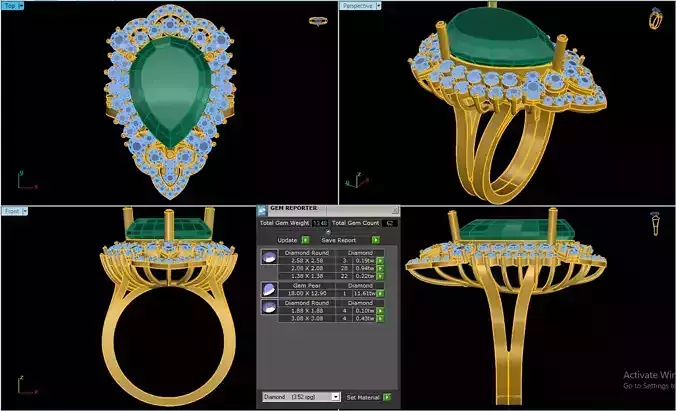 Nice Ring Diamont  3D printer
