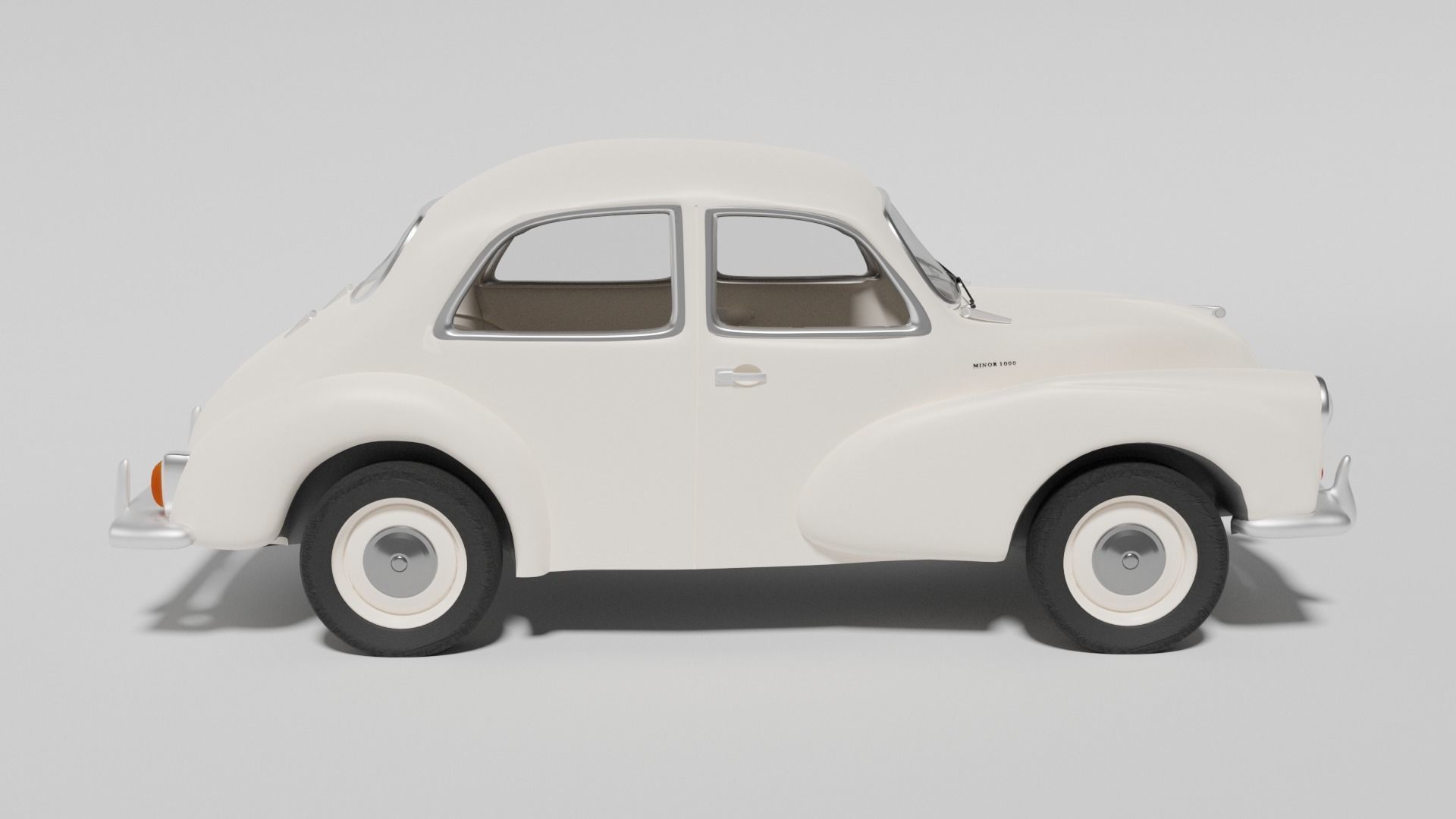 Morris Minor 1000 Free 3D model_4