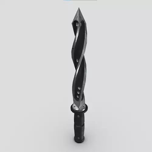 Modern Spiral Knife FBX-2048px