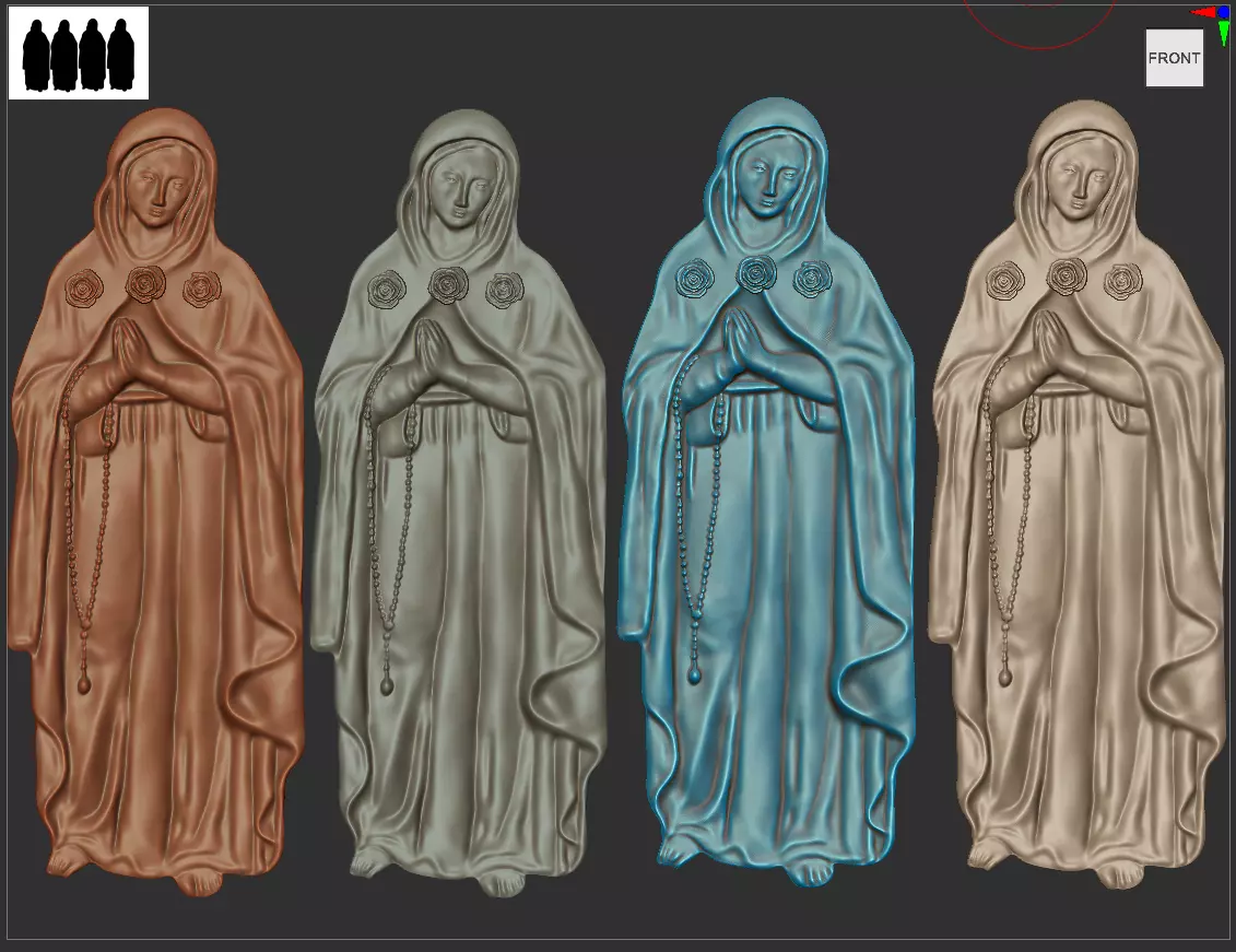 Rosa Mystica Rosa Mistica Santuario Madre della Chiesa 3D print model