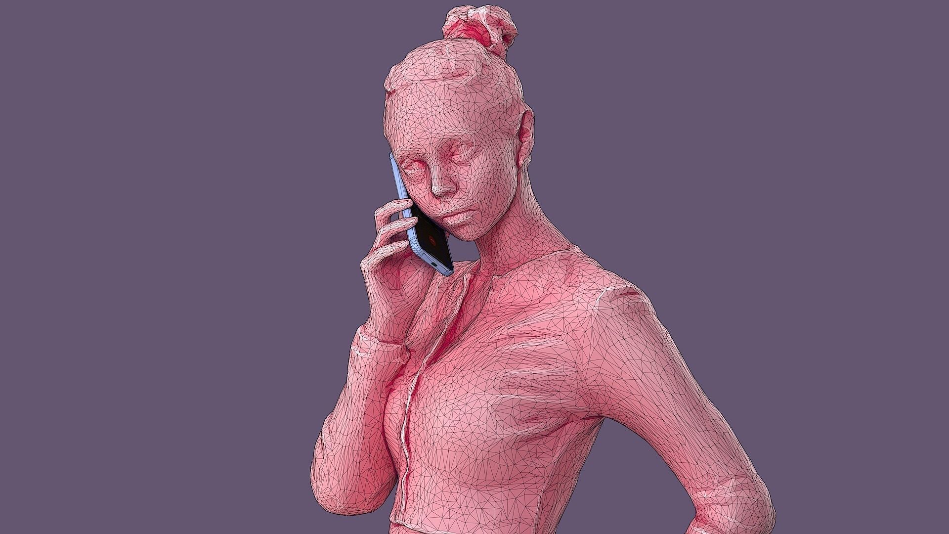 Buttoned Elegance Chit-Chat Chic 3D model_9