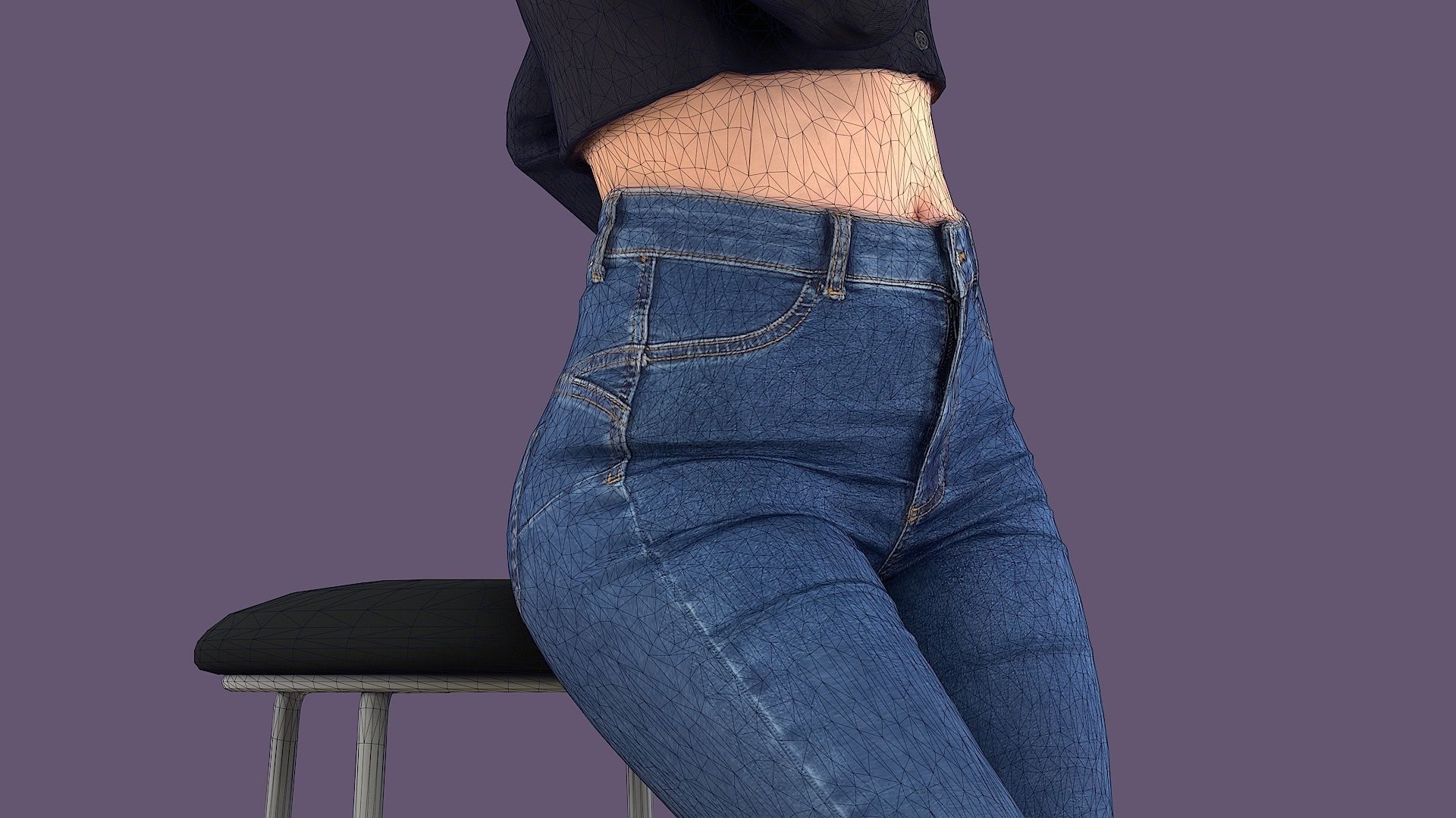 Buttoned Elegance Chit-Chat Chic 3D model_12