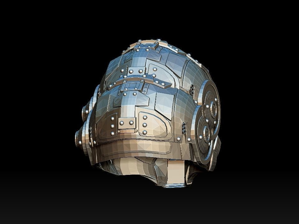 gears of war carmine helmet wearable 3D model_3