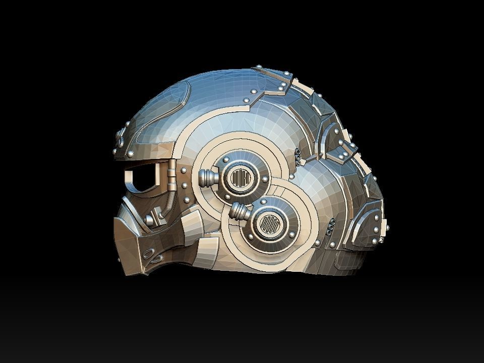 gears of war carmine helmet wearable 3D model_5