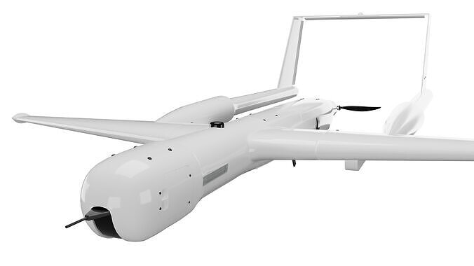 Dron Concept 03 3D model UAV Dron Low-poly 3D model