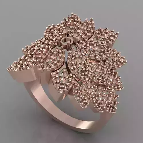 Wedding Engagement Women Ring 3D print mode
