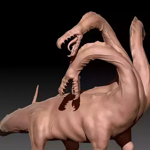 Wounded Hydra 3D model