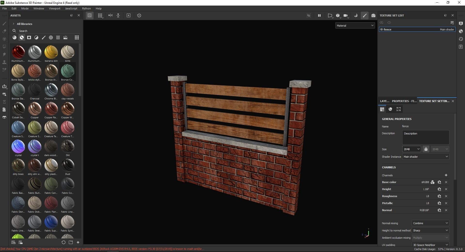 fence 3D Model Low-poly 3D model_6