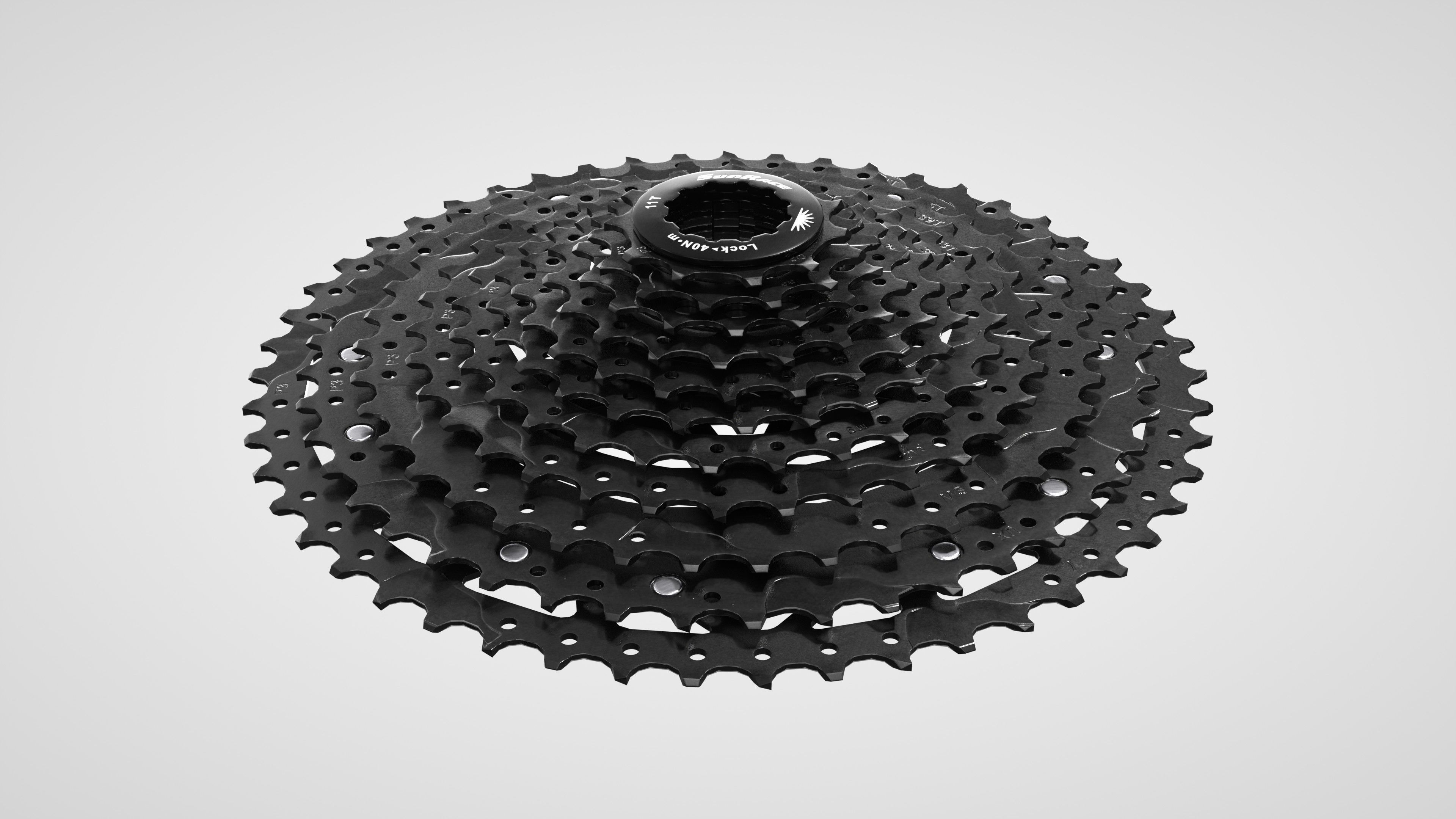 MTB Cassette black Low-poly 3D model_1