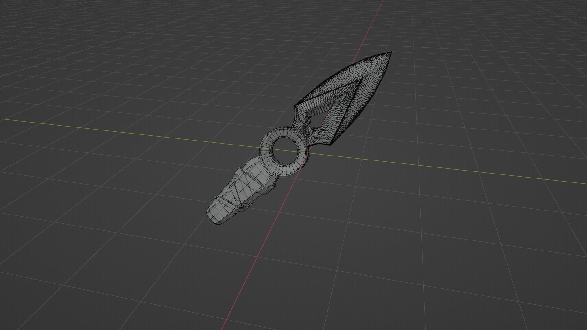 Jett knife valorant 3D model_6