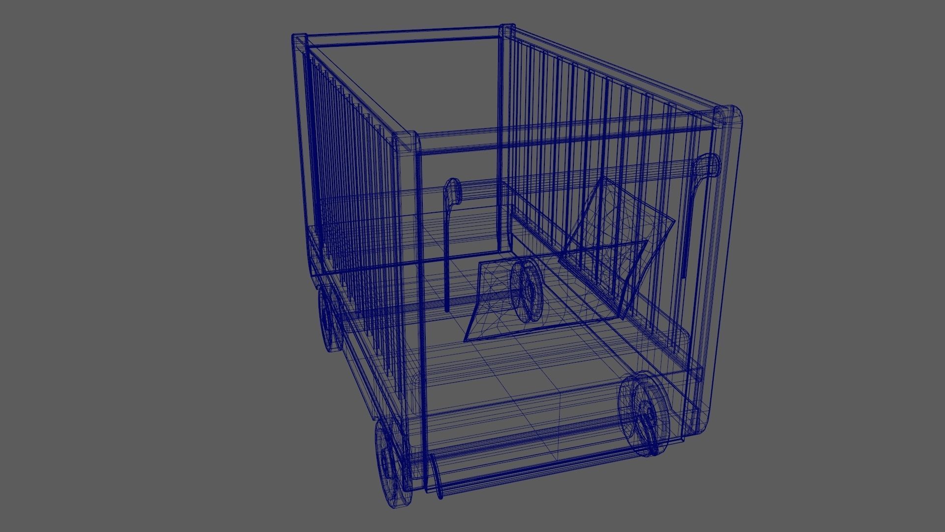 Baby Bed Baby Room Trundle Bed Bedstead 3D model_14