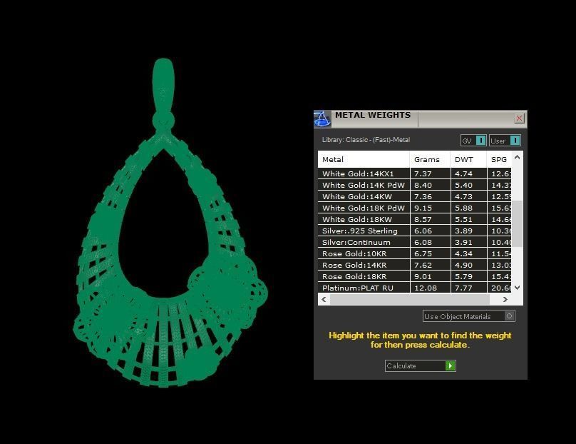 Pendant 424 3D print model_10